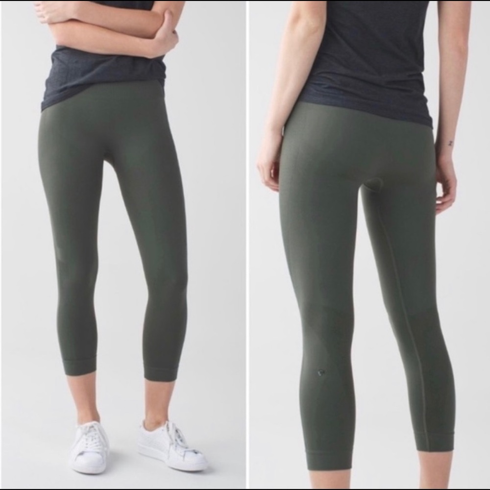 Lululemon Zone In Seamless Crop Leggings